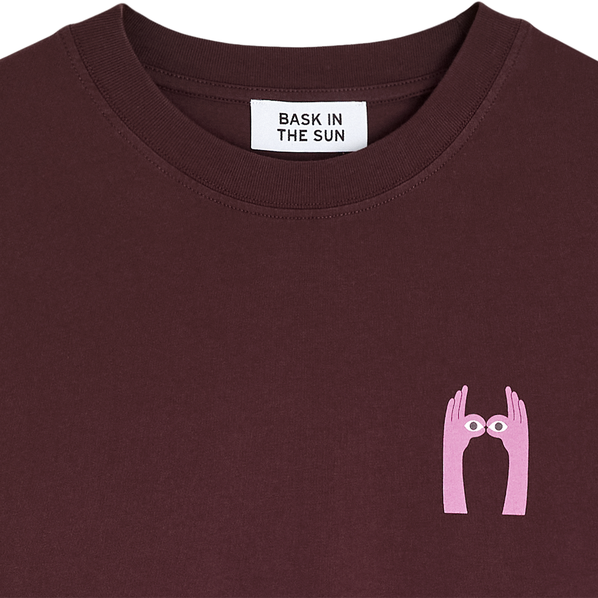 Bask in the Sun Look Tee Wine Herren T-Shirt Relaxed Fit weinrot